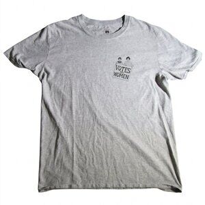 Literary Emporium Votes For Women Grey Graphic Tee L